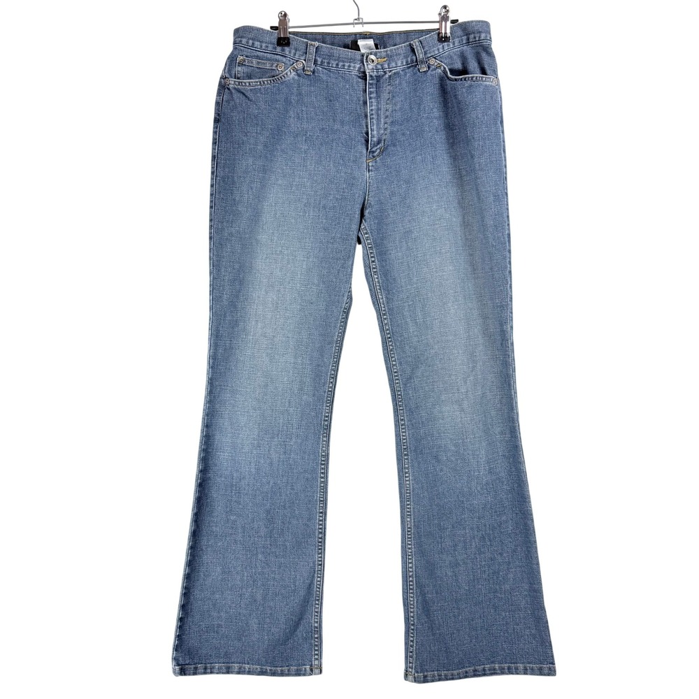 Jones NY Nicole Jeans Bootcut Women 12 Blue‎ Denim Mid Rise Y2K Retro Classic
